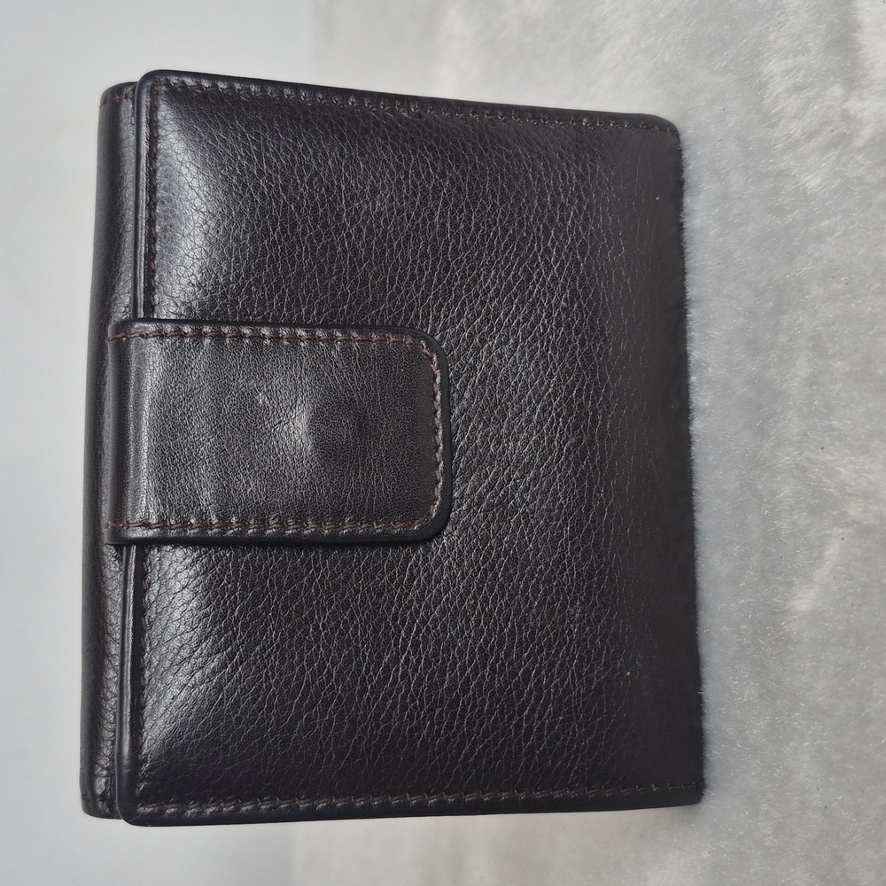 Gucci Dark Brown Bi-Fold Bamboo Leather Wallet - Picture 4 of 17